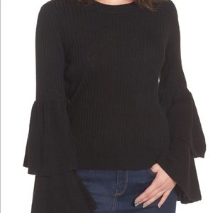 Tiara bell sleeve sweater